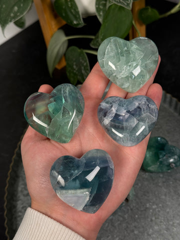 HQ Fluorite Heart - 40 Mystery