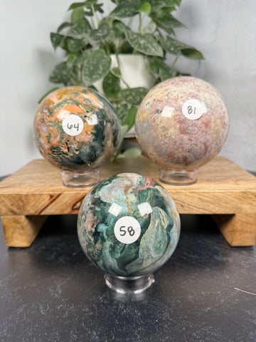 Sea Jasper Spheres - you pick