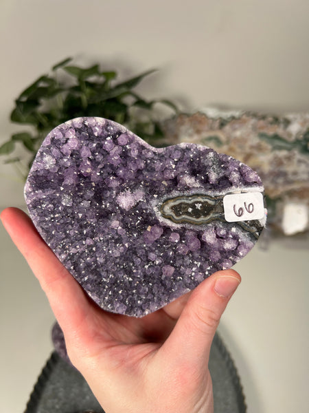 Amethyst Heart Clusters - you pick