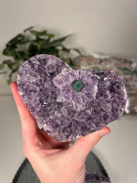 Amethyst Heart Clusters - you pick