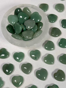 Green Aventurine Heart - mystery