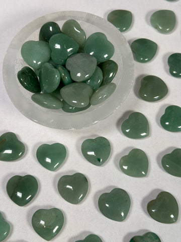 Green Aventurine Heart - mystery