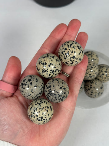 Dalmatian Jasper Sphere - mystery