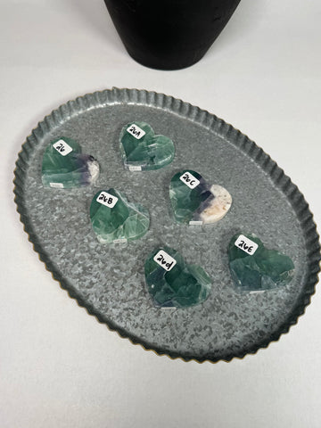 Fluorite from Mexico Hearts - you pick