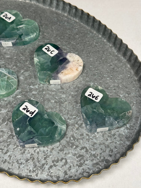 Fluorite from Mexico Hearts - you pick