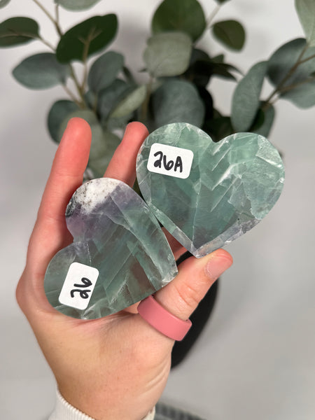 Fluorite from Mexico Hearts - you pick