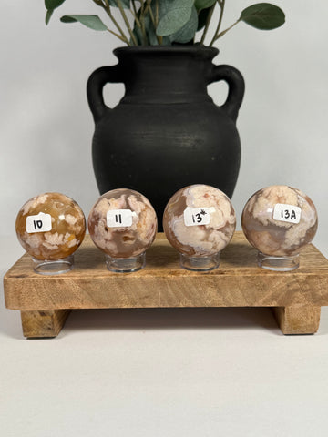 Flower Agate Spheres - you pick