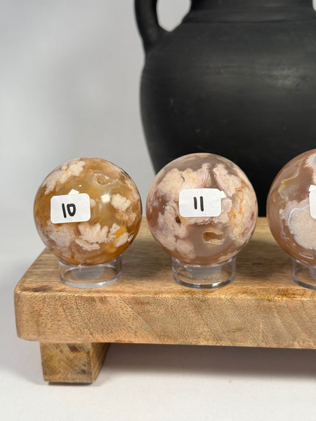 Flower Agate Spheres - you pick