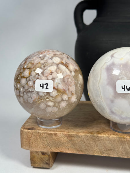 Flower Agate Spheres - you pick
