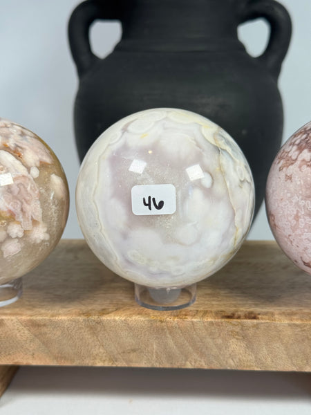 Flower Agate Spheres - you pick