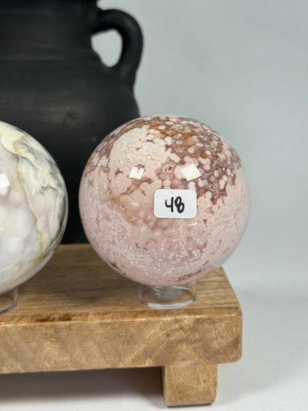Flower Agate Spheres - you pick