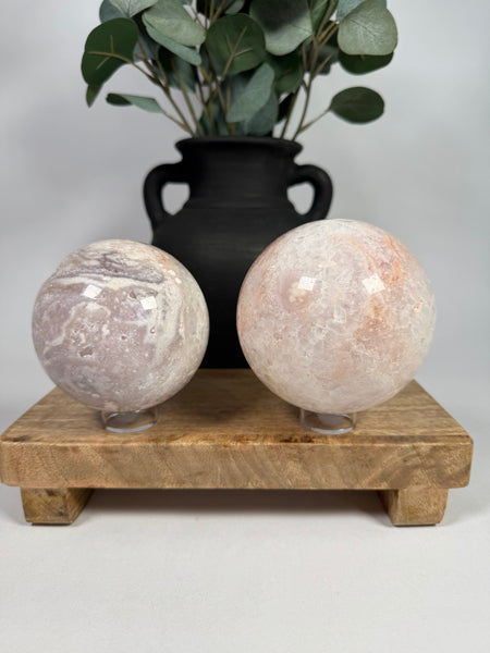 Flower Agate Spheres - you pick