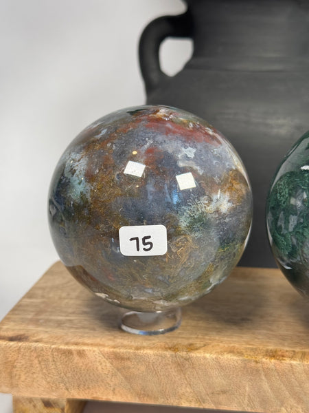 Moss Agate Spheres - you pick