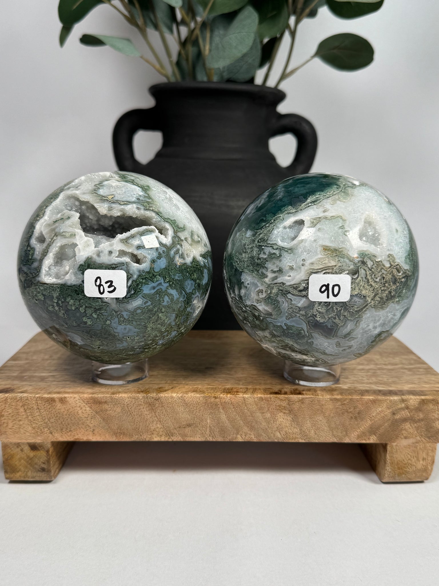 Moss Agate Spheres - you pick