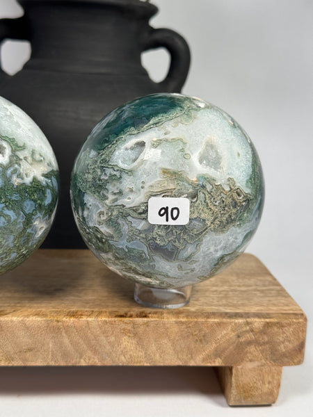 Moss Agate Spheres - you pick