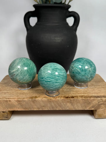 Amazonite Spheres - mystery