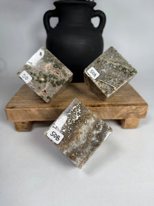Sea Jasper Floating Cube - mystery