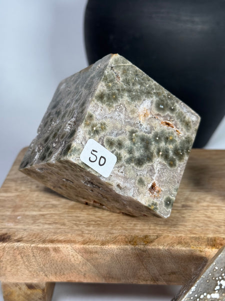 Sea Jasper Floating Cube - mystery