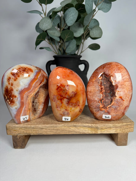Carnelian Agate Freeforms - you pick