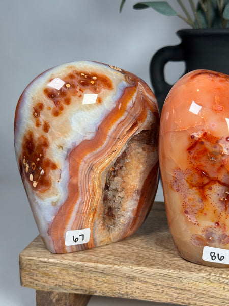 Carnelian Agate Freeforms - you pick
