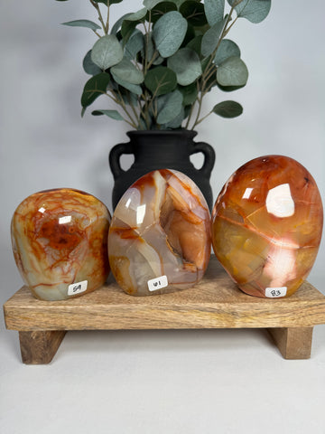 Carnelian Agate Freeforms - you pick
