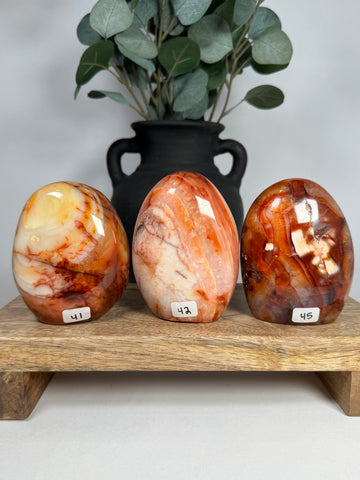 Carnelian Agate Freeforms - you pick