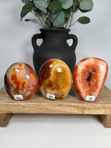 Carnelian Agate Freeforms - you pick