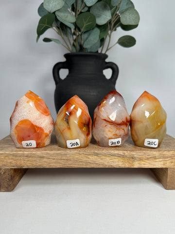 Carnelian Agate Flames - you pick
