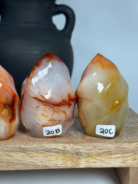 Carnelian Agate Flames - you pick