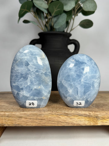 Blue Caclite Freeforms - you pick