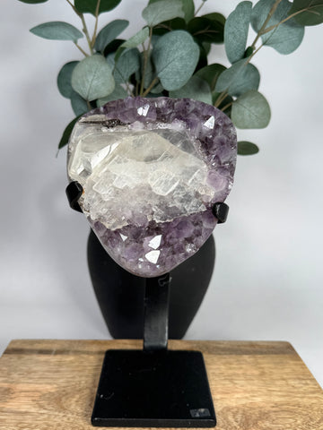 Amethyst x Calcite w/ Stand - 120