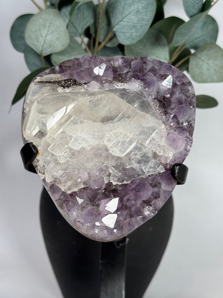 Amethyst x Calcite w/ Stand - 120