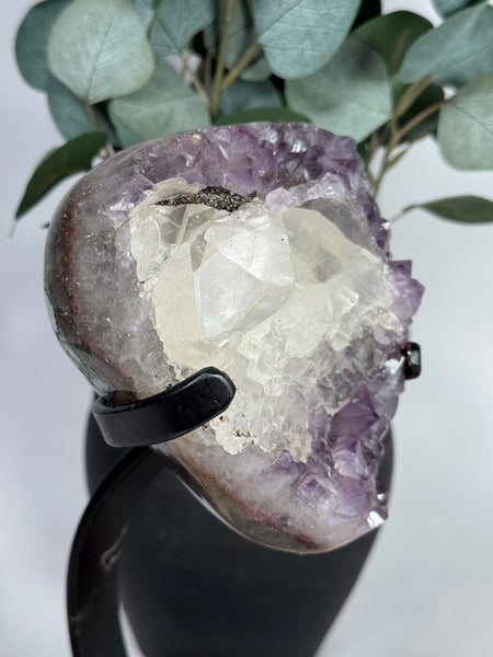 Amethyst x Calcite w/ Stand - 120