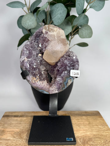 Amethyst x Calcite w/ Stand - 120A