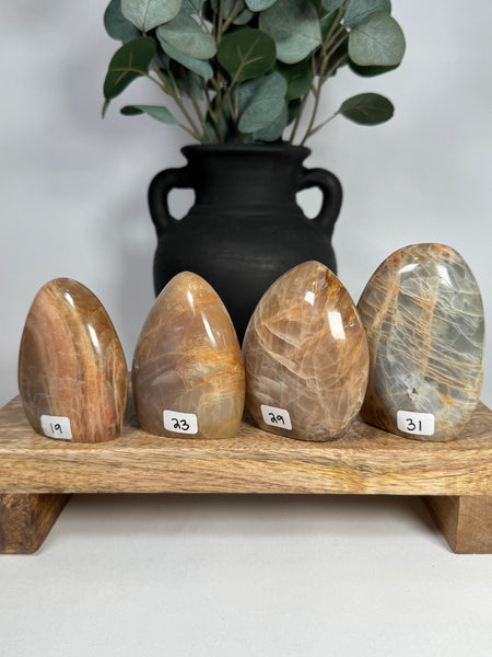 Peach Moonstone Freeforms - you pick