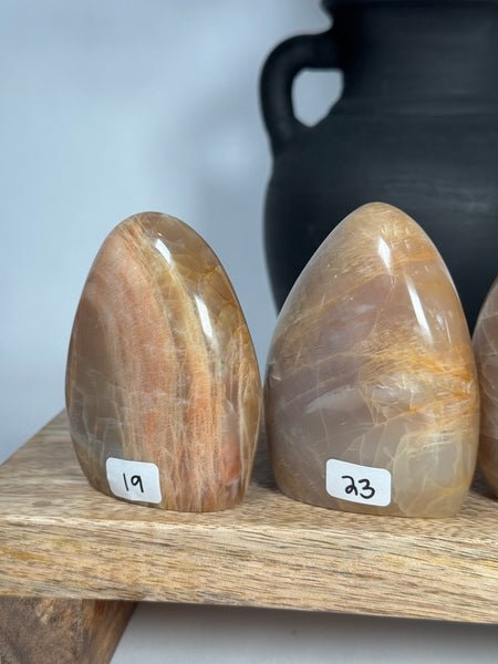 Peach Moonstone Freeforms - you pick