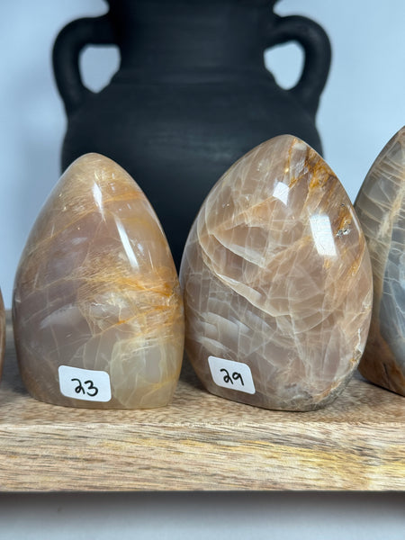 Peach Moonstone Freeforms - you pick