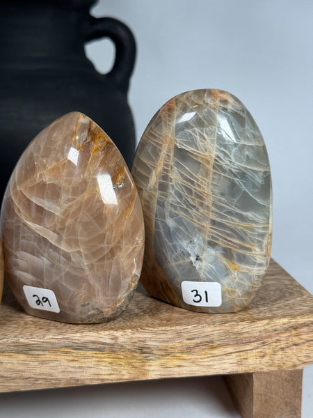 Peach Moonstone Freeforms - you pick