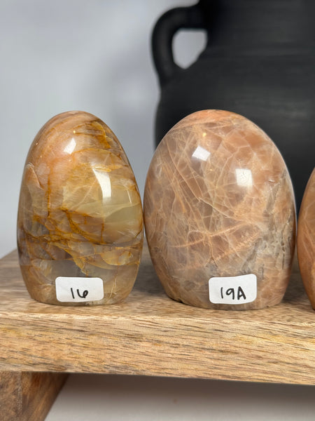 Peach Moonstone Freeforms - you pick