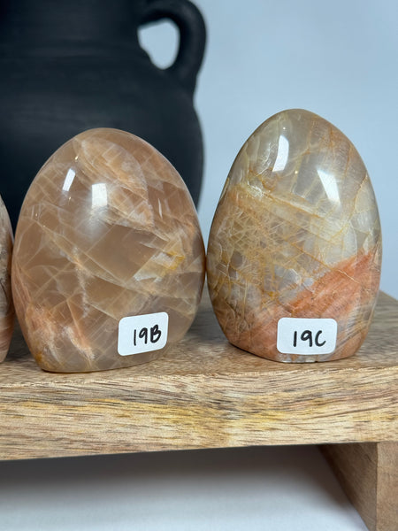 Peach Moonstone Freeforms - you pick