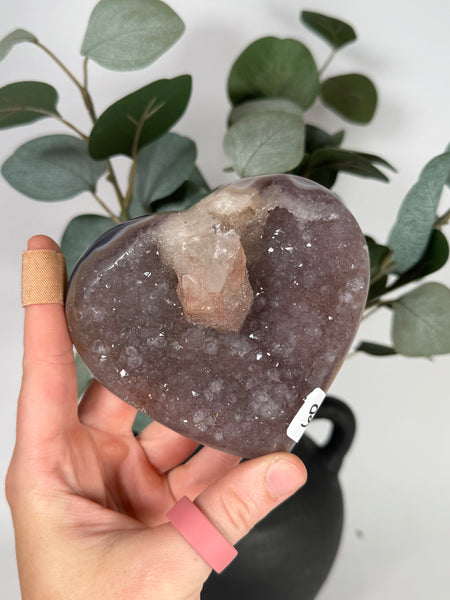 Rainbow Amethyst Hearts - you pick