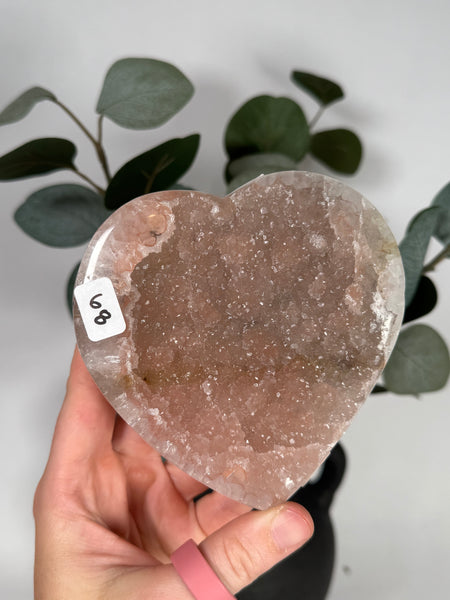 Rainbow Amethyst Hearts - you pick
