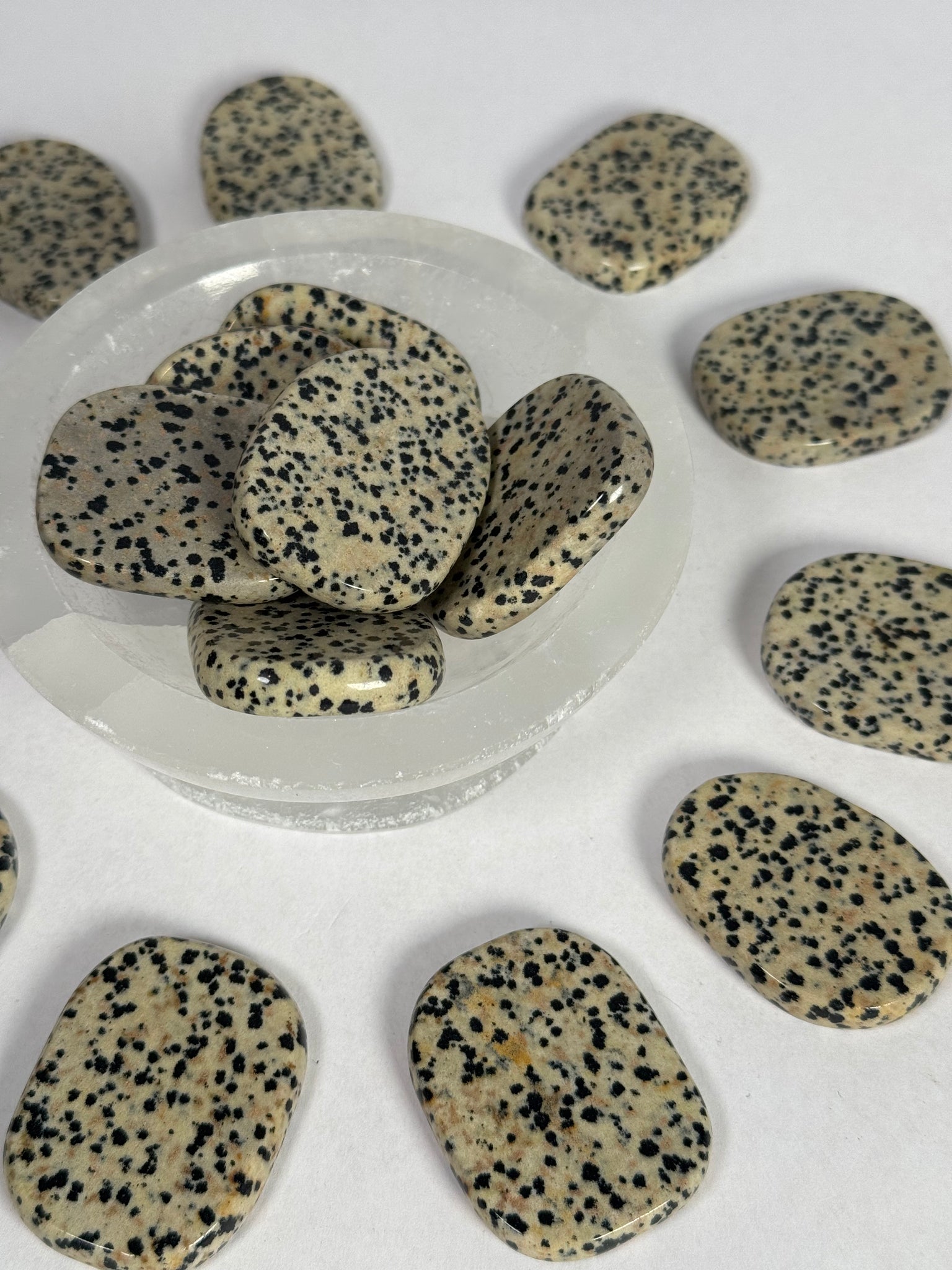 Dalmatian Jasper Flat Stone - mystery