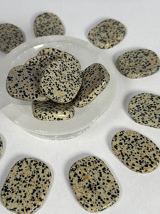 Dalmatian Jasper Flat Stone - mystery