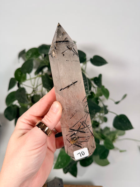 Black Tourmaline x Quartz Towers - you pick