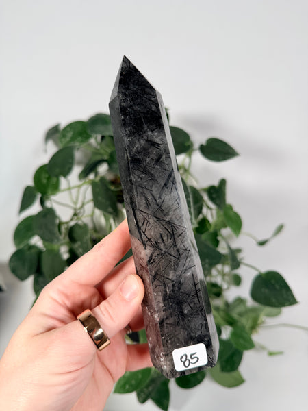 Black Tourmaline x Quartz Towers - you pick
