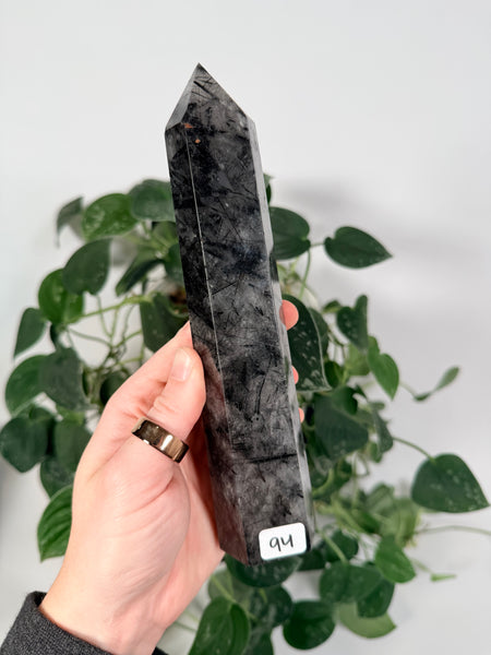 Black Tourmaline x Quartz Towers - you pick