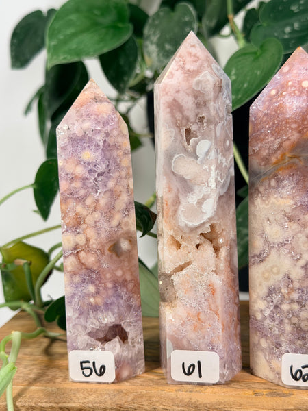 Flower Agate x Pink Amethyst - you pick