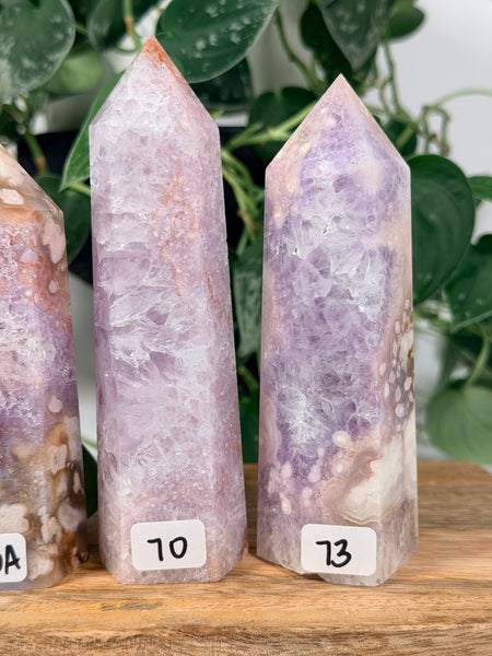 Flower Agate x Pink Amethyst - you pick