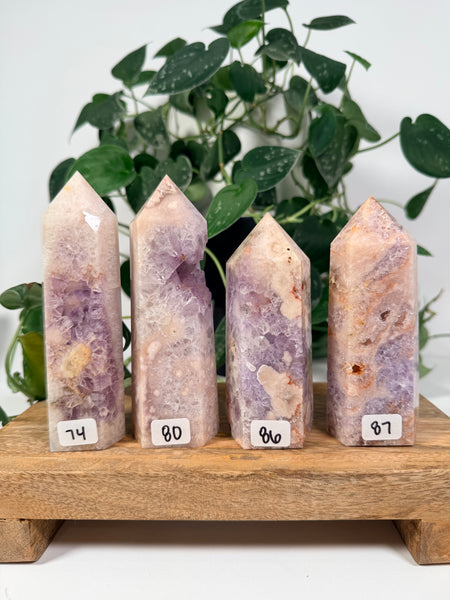 Flower Agate x Pink Amethyst - you pick
